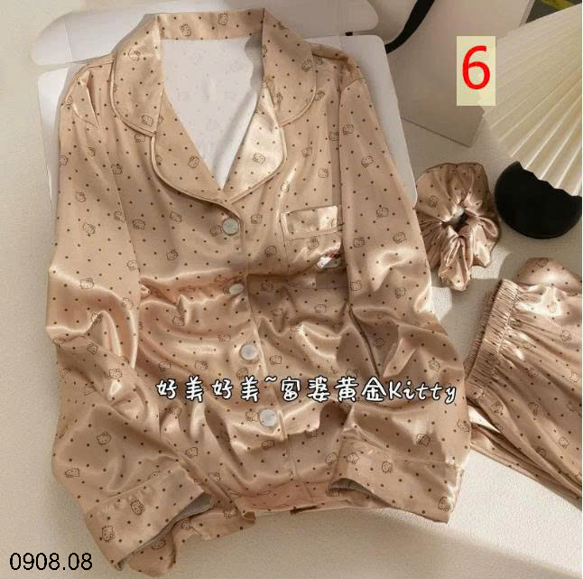 26HA0908.08 - BỘ LỤA PIZAMA THU ĐÔNG