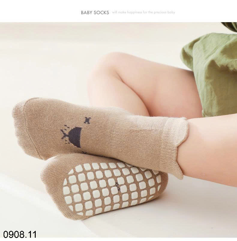 26HA0908.11 - SET 10 ĐÔI TẤT CHỐNG TRƠN TRƯỢT CHO BÉ