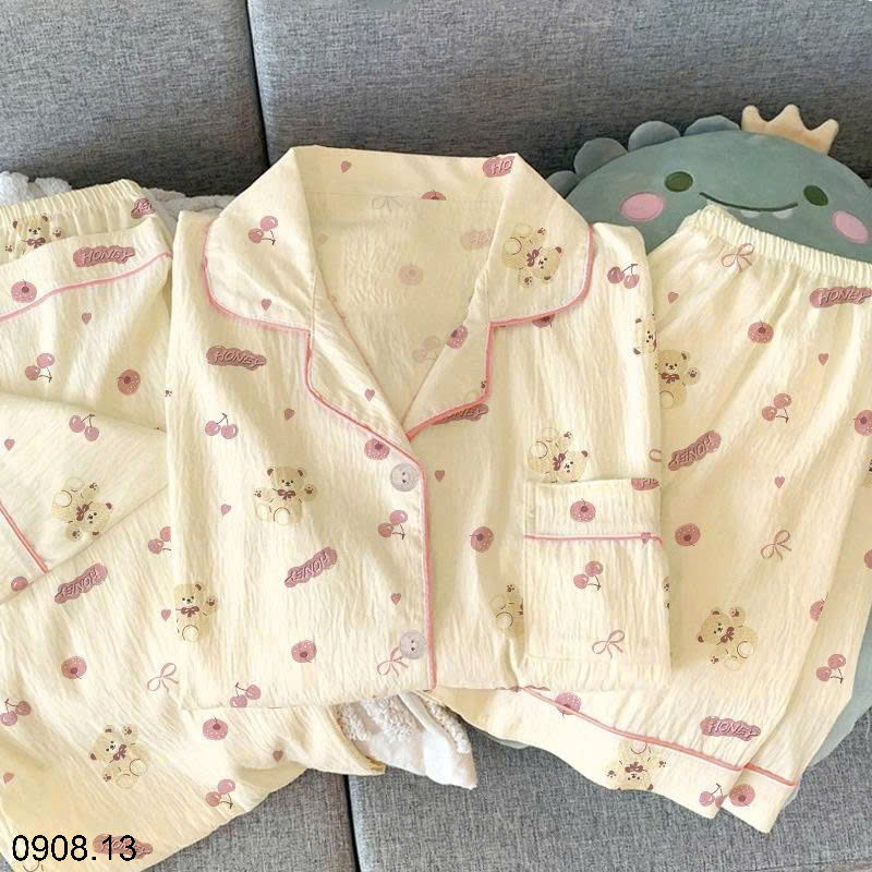 26HA0908.13 - SET BỘ MẶC NHÀ 3 CHI TIẾT CHO NỮ