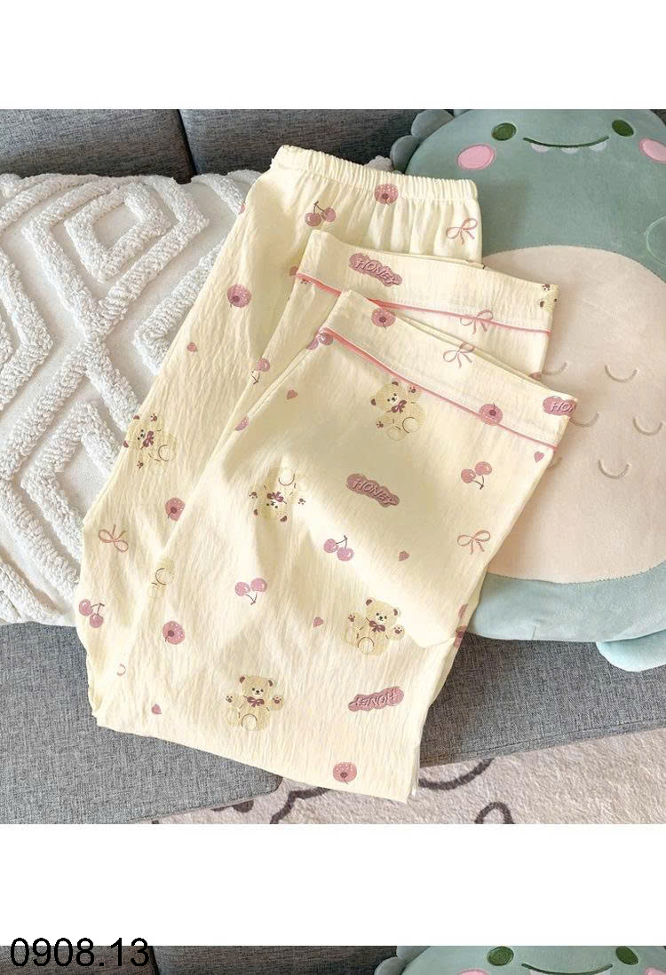 26HA0908.13 - SET BỘ MẶC NHÀ 3 CHI TIẾT CHO NỮ
