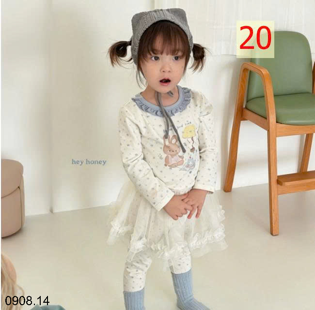 26HA0908.14 - BỘ HEY HONEY MẶC NHÀ CHO BÉ