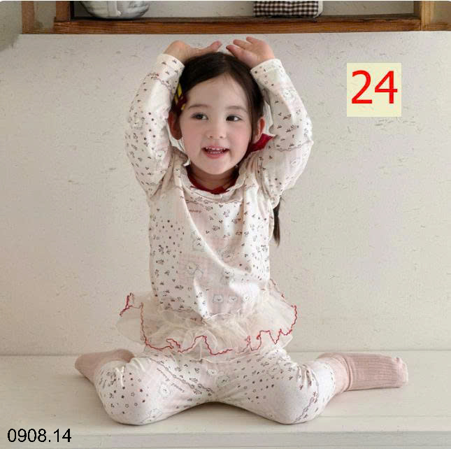 26HA0908.14 - BỘ HEY HONEY MẶC NHÀ CHO BÉ