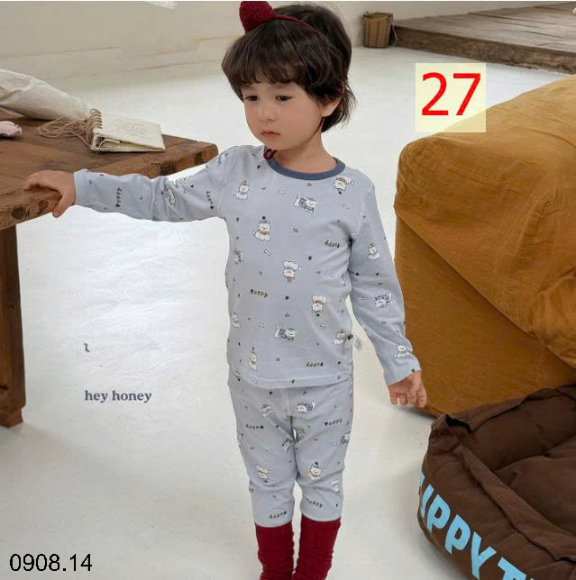 26HA0908.14 - BỘ HEY HONEY MẶC NHÀ CHO BÉ