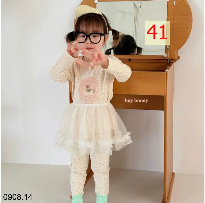 26HA0908.14 - BỘ HEY HONEY MẶC NHÀ CHO BÉ
