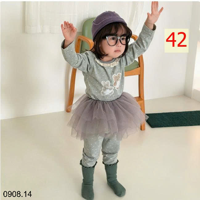 26HA0908.14 - BỘ HEY HONEY MẶC NHÀ CHO BÉ