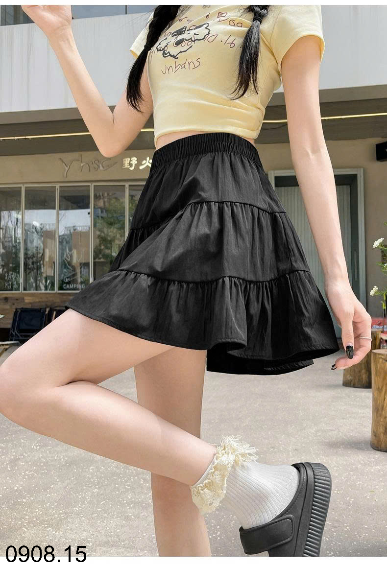 26HA0908.15 - CHÂN VÁY NGẮN XÒE BỒNG