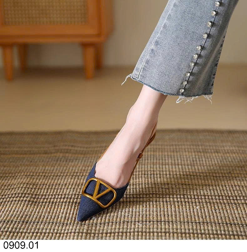 26HA0909.01 - GUỐC SỤC SANDAL CAO GÓT DEMIN CHO NỮ