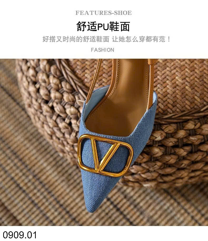 26HA0909.01 - GUỐC SỤC SANDAL CAO GÓT DEMIN CHO NỮ
