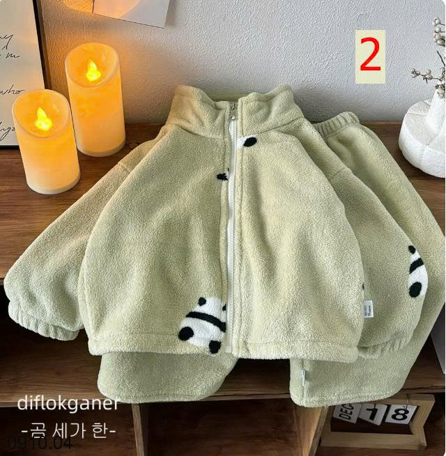 26HA0910.04 - BỘ KHOÁC LÔNG HOẠT HÌNH CHO BÉ