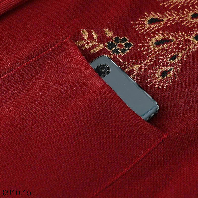 26HA0910.15 - ÁO LEN CARDIGAN THÊU CÔNG TRUNG NIÊN