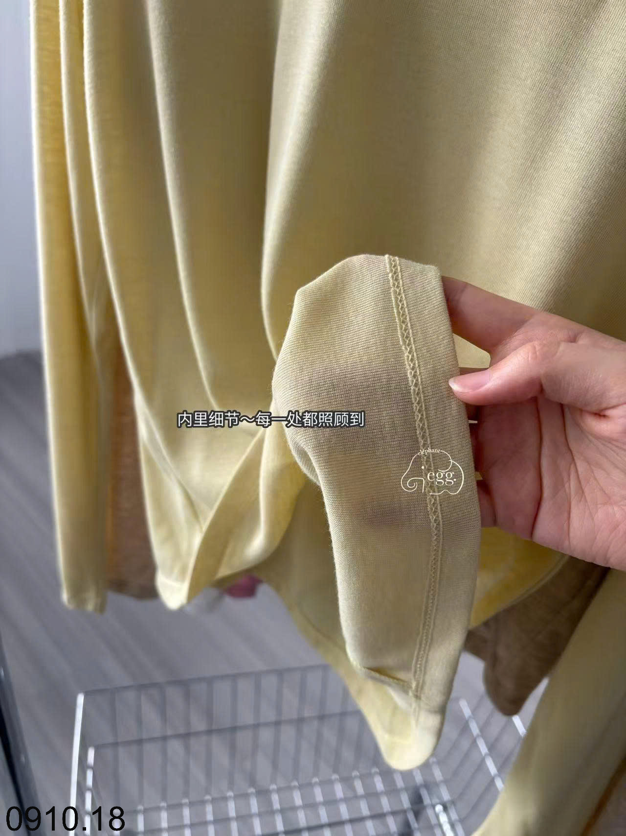 26HA0910.18 - ÁO THUN CỔ TRÒN EGG CHO NỮ