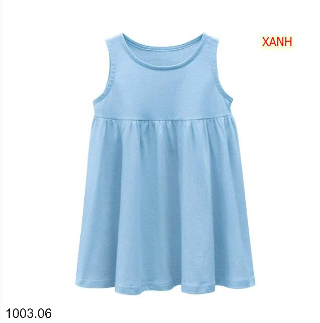 26HA1003.06 - VÁY SÁT NÁCH TRƠN MÀU BÉ GÁI HÃNG 27KIDS
