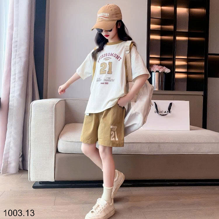 26HA1003.13 - SET BỘ KÈM THẮT LƯNG BÉ GÁI SIZE ĐẠI