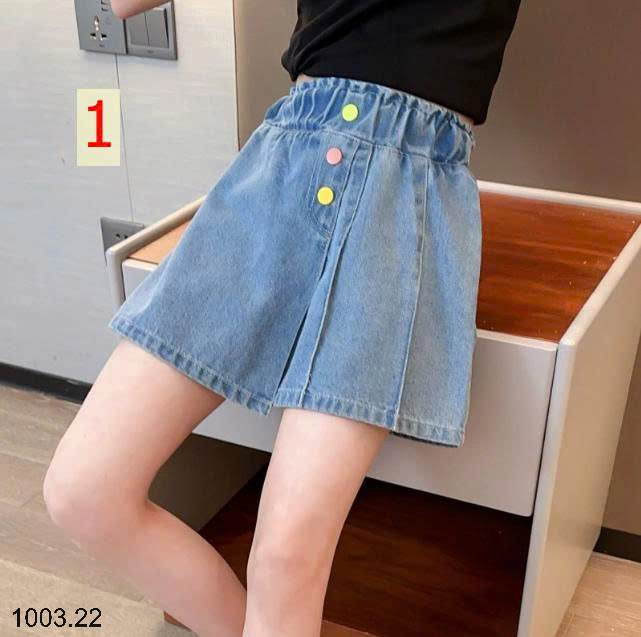 26HA1003.22 - QUẦN SHORT JEAN BÉ GÁI