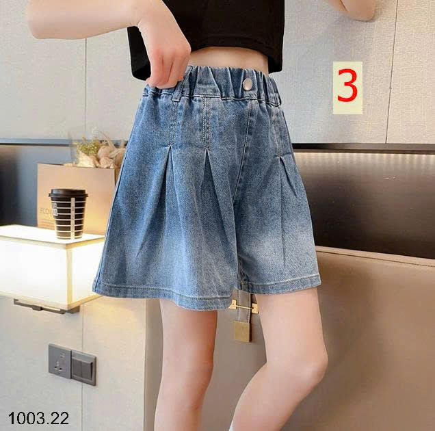 26HA1003.22 - QUẦN SHORT JEAN BÉ GÁI