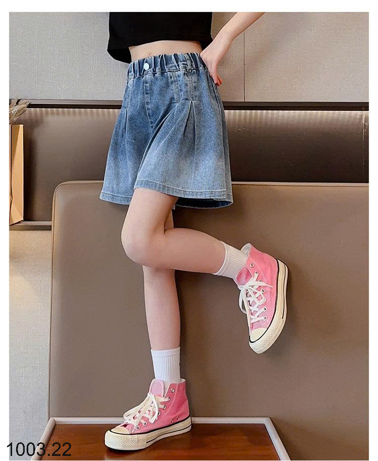 26HA1003.22 - QUẦN SHORT JEAN BÉ GÁI