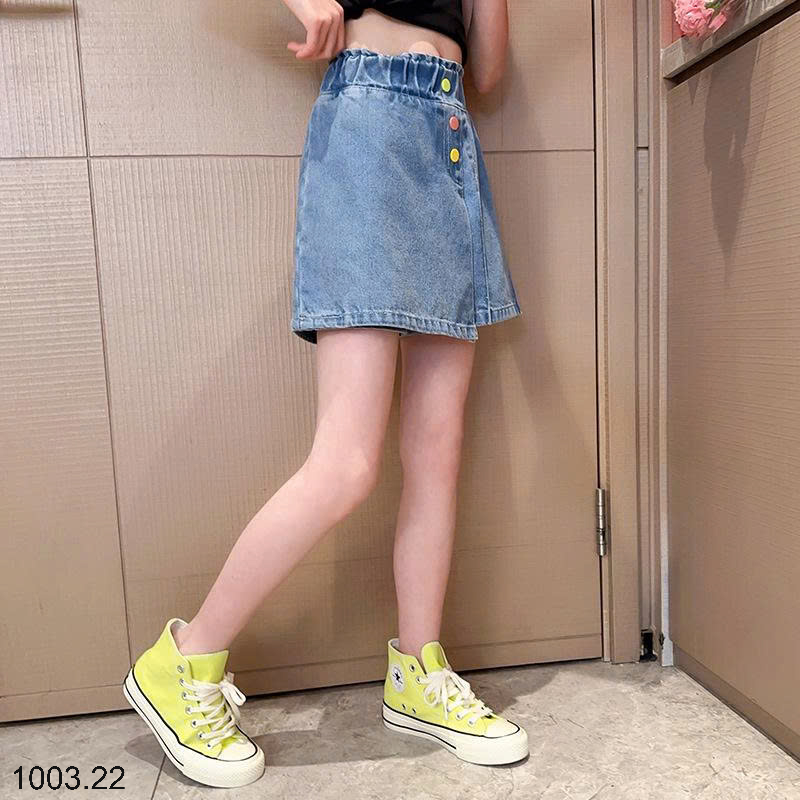 26HA1003.22 - QUẦN SHORT JEAN BÉ GÁI