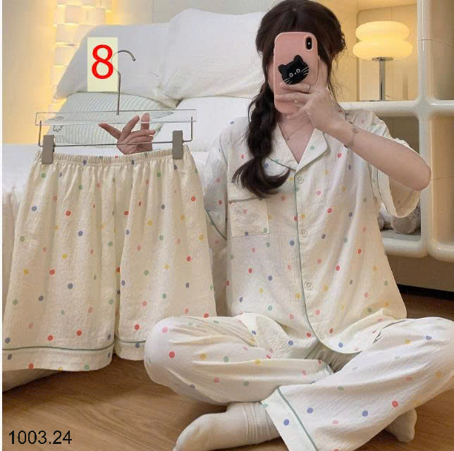 26HA1003.24 - SET ĐỒ BỘ 3 CHI TIẾT CHO NỮ