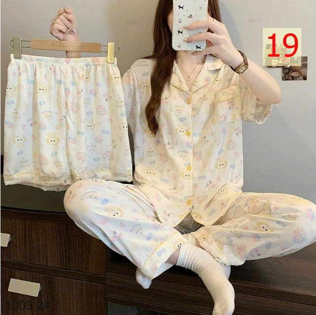 26HA1003.24 - SET ĐỒ BỘ 3 CHI TIẾT CHO NỮ