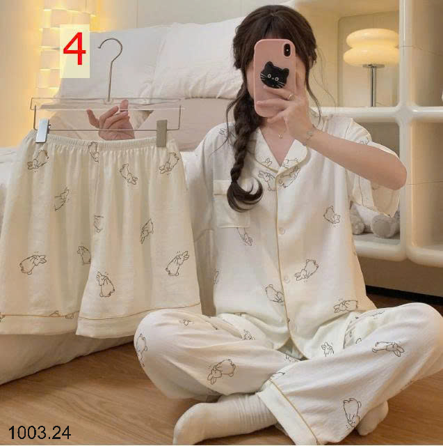 26HA1003.24 - SET ĐỒ BỘ 3 CHI TIẾT CHO NỮ
