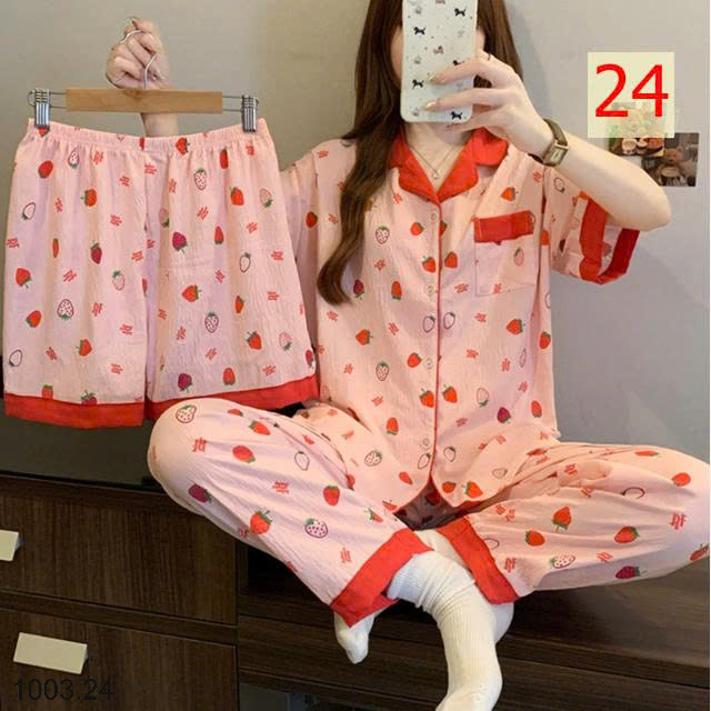 26HA1003.24 - SET ĐỒ BỘ 3 CHI TIẾT CHO NỮ