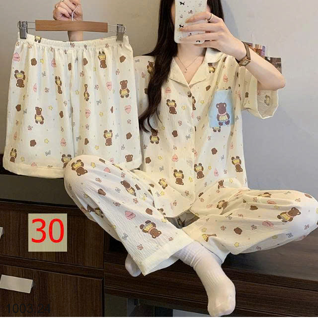 26HA1003.24 - SET ĐỒ BỘ 3 CHI TIẾT CHO NỮ
