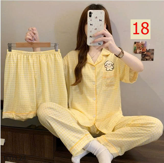 26HA1003.24 - SET ĐỒ BỘ 3 CHI TIẾT CHO NỮ