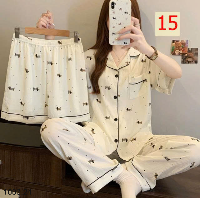 26HA1003.24 - SET ĐỒ BỘ 3 CHI TIẾT CHO NỮ