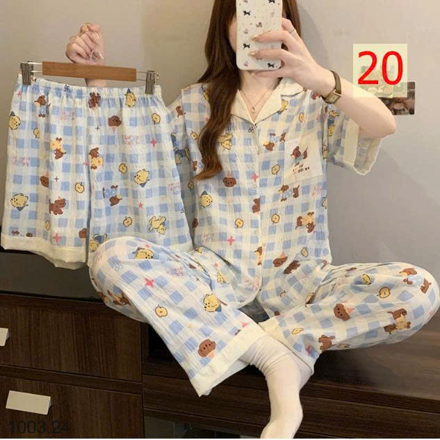 26HA1003.24 - SET ĐỒ BỘ 3 CHI TIẾT CHO NỮ