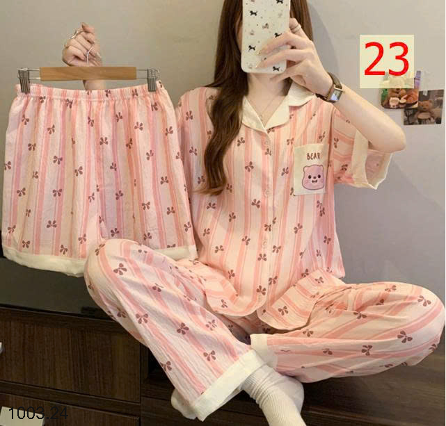 26HA1003.24 - SET ĐỒ BỘ 3 CHI TIẾT CHO NỮ