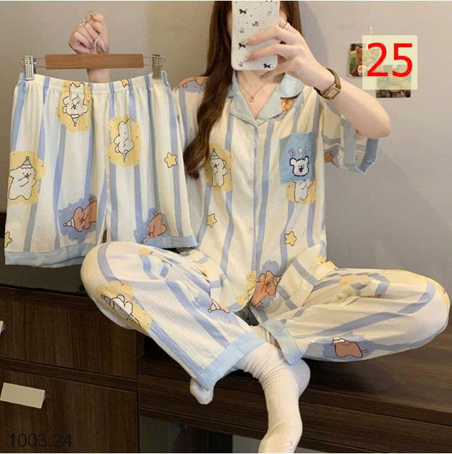 26HA1003.24 - SET ĐỒ BỘ 3 CHI TIẾT CHO NỮ