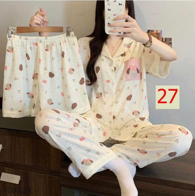 26HA1003.24 - SET ĐỒ BỘ 3 CHI TIẾT CHO NỮ