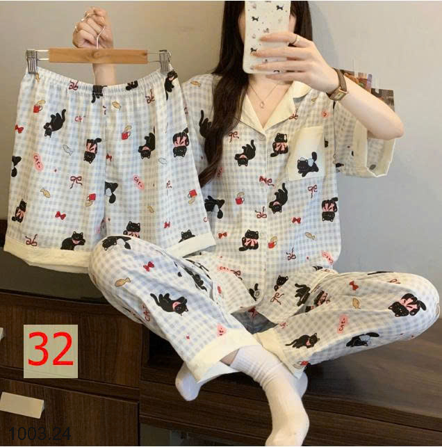26HA1003.24 - SET ĐỒ BỘ 3 CHI TIẾT CHO NỮ