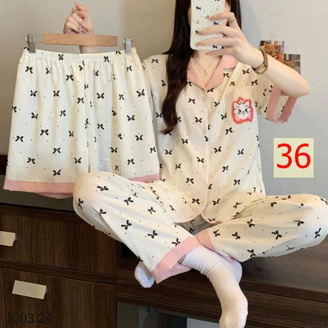 26HA1003.24 - SET ĐỒ BỘ 3 CHI TIẾT CHO NỮ