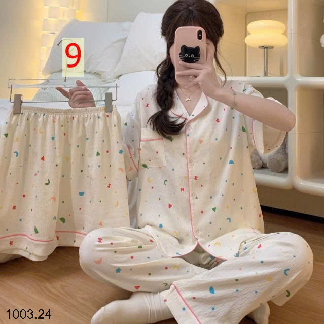 26HA1003.24 - SET ĐỒ BỘ 3 CHI TIẾT CHO NỮ