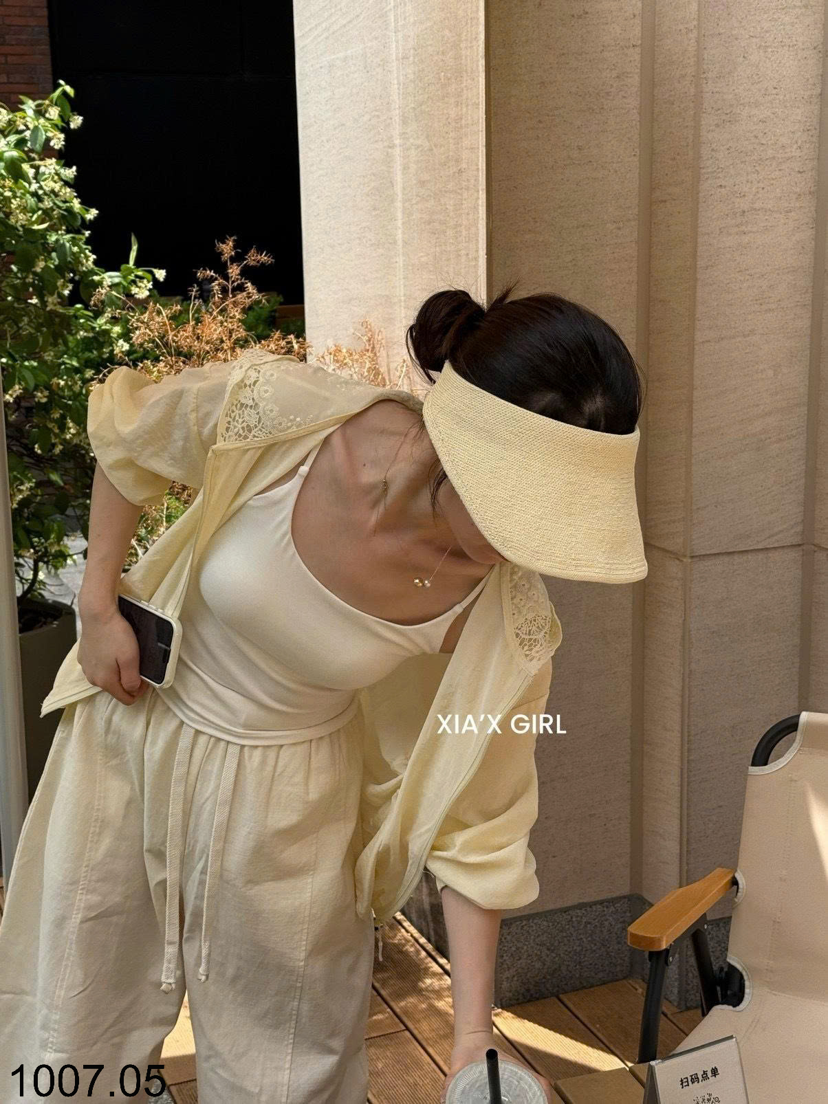 26HA1007.05 - ÁO KHOÁC MỎNG MŨ REN XIA'X GIRL