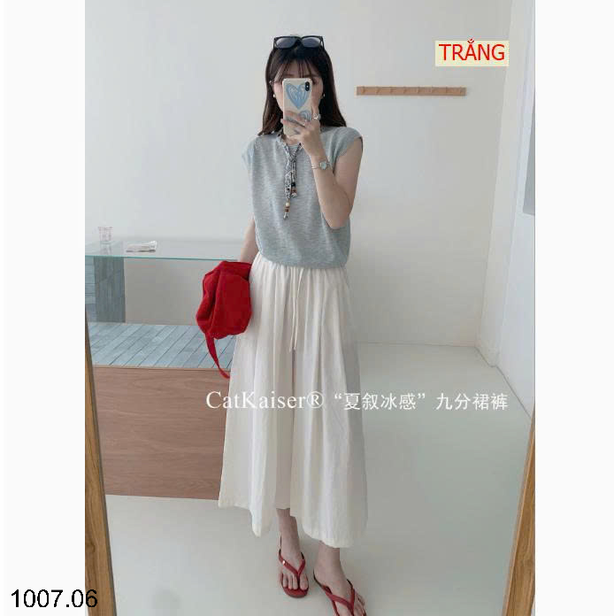 26HA1007.06 - QUẦN ỐNG RỘNG DÁNG VÁY CATKAISER