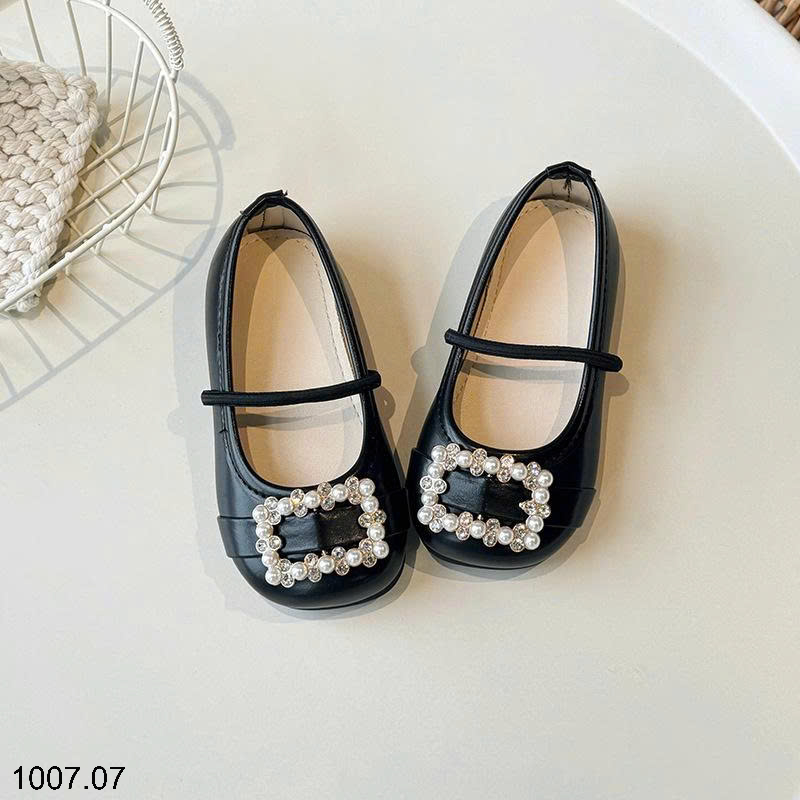 26HA1007.07 - GIÀY BÚP BÊ ĐÍNH CƯỜM BÉ GÁI