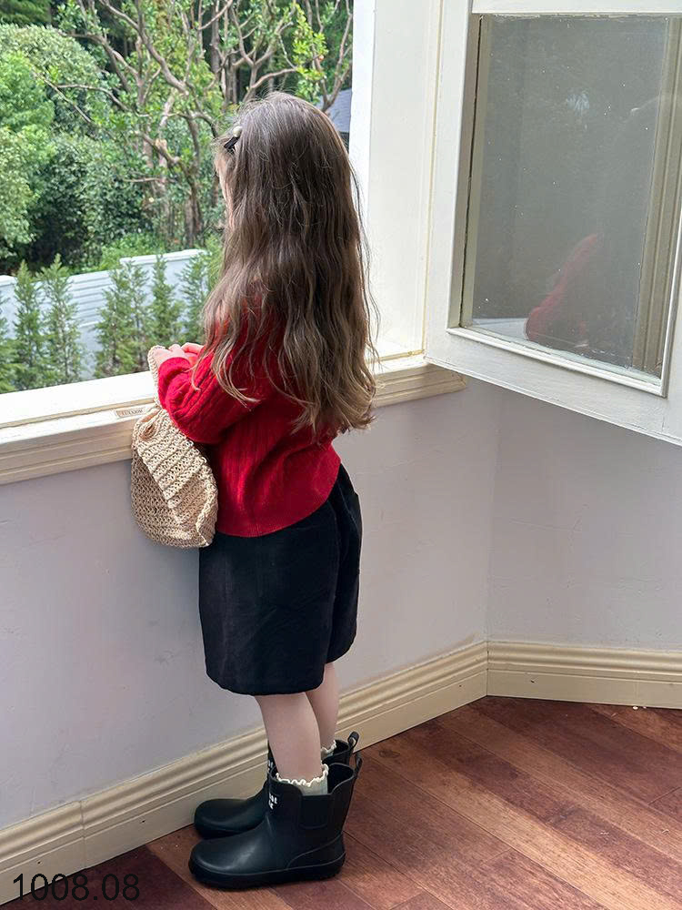 26HA1008.08 - ÁO LEN CARDIGAN HÌNH TIM BÉ GÁI