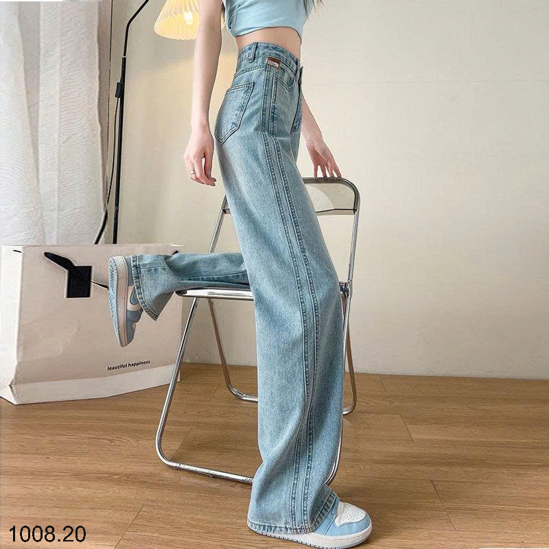 26HA1008.20 - QUẦN JEAN NỮ ỐNG RỘNG