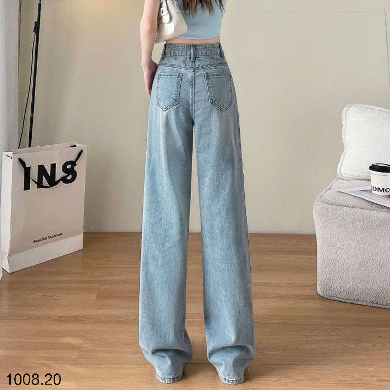 26HA1008.20 - QUẦN JEAN NỮ ỐNG RỘNG