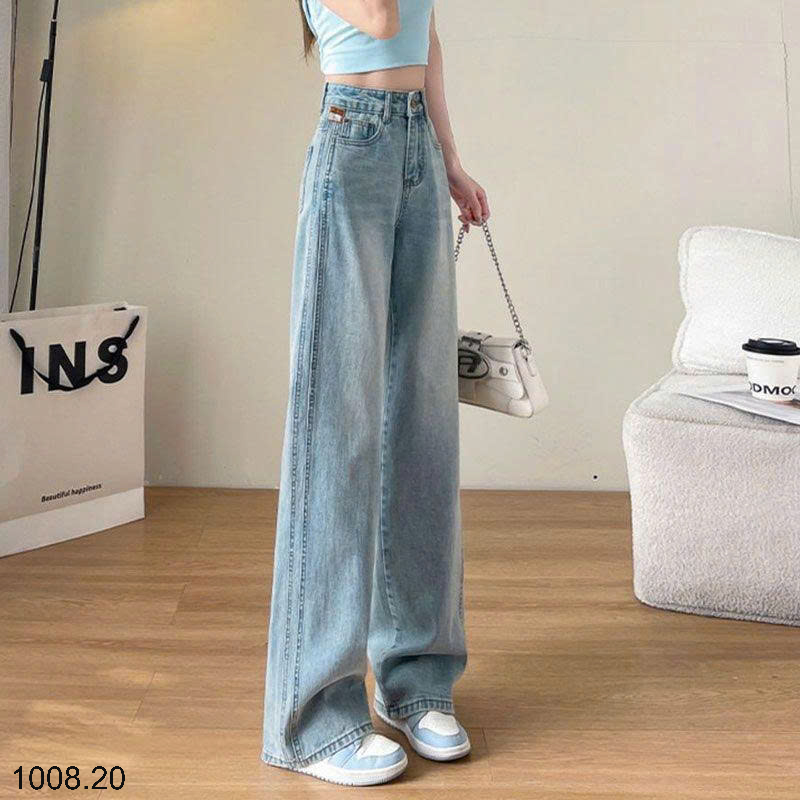26HA1008.20 - QUẦN JEAN NỮ ỐNG RỘNG