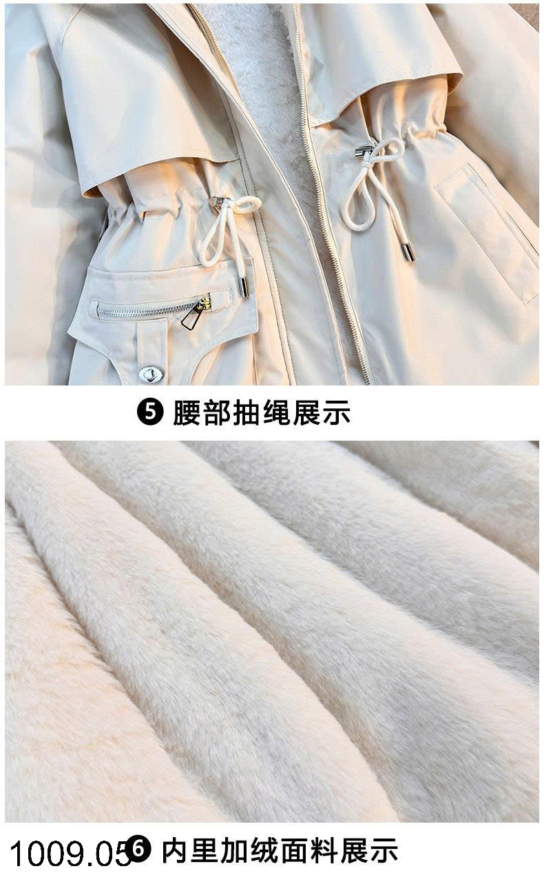 26HA1009.05 - ÁO KHOÁC PARKA LÓT LÔNG CHO NỮ