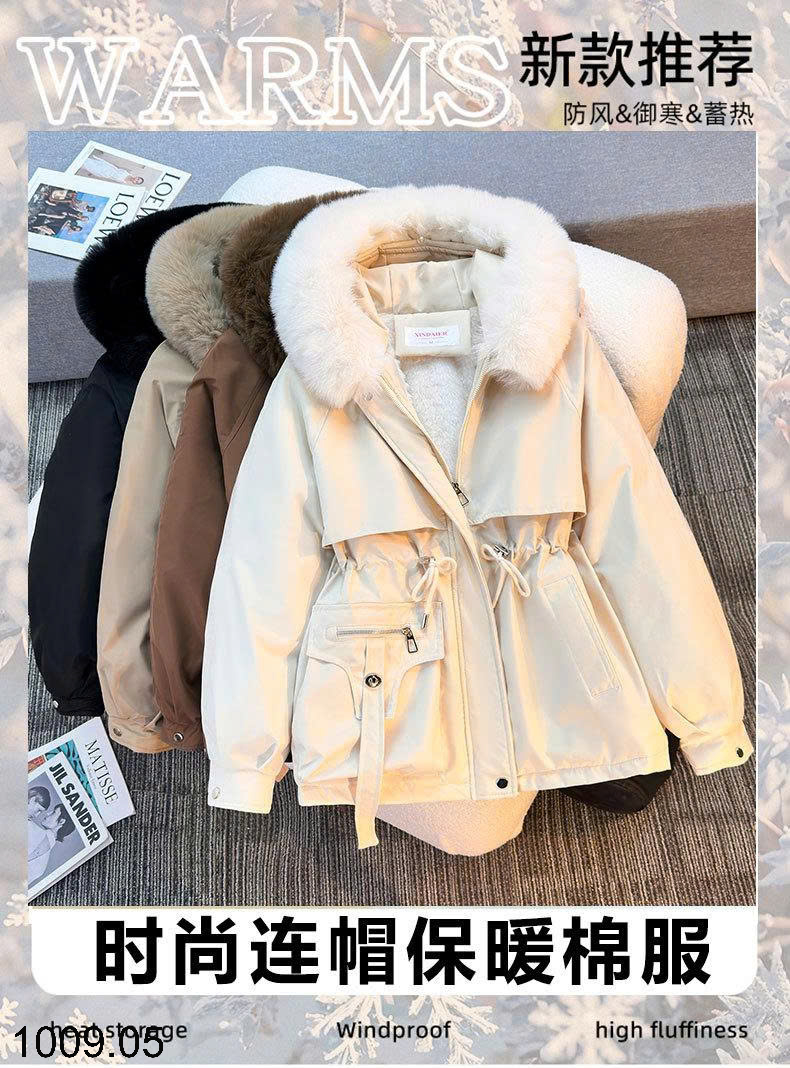 26HA1009.05 - ÁO KHOÁC PARKA LÓT LÔNG CHO NỮ