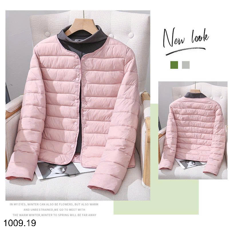 26HA1009.19 - ÁO PHAO SIÊU NHẸ CỔ V NỮ