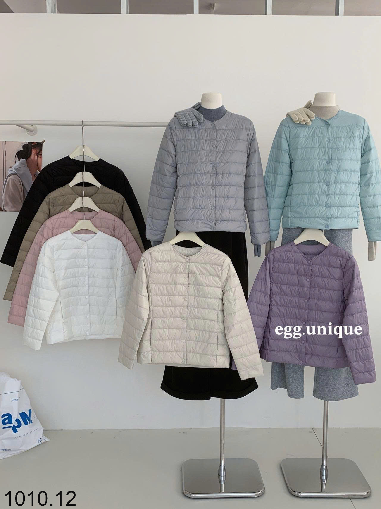 26HA1010.12 - ÁO PHAO LÔNG VŨ EGG