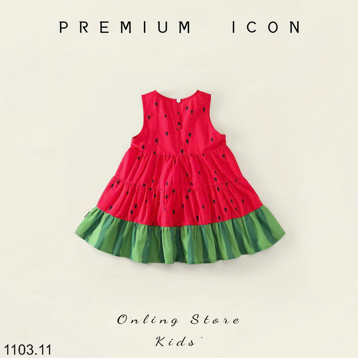 26HA1103.11 - VÁY DƯA HẤU CUTE NHÀ PREMIUM