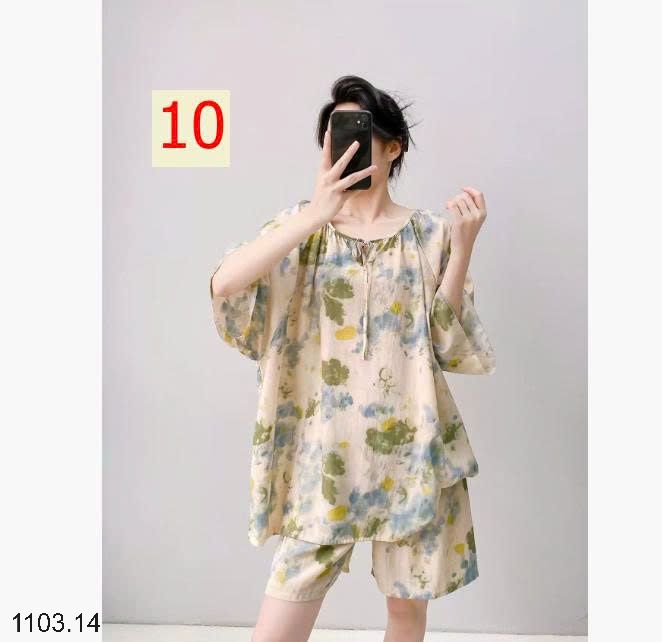 26HA1103.14 - BỘ SUÔNG COTTON LỤA