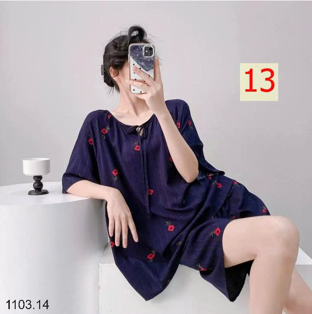 26HA1103.14 - BỘ SUÔNG COTTON LỤA