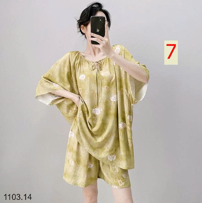 26HA1103.14 - BỘ SUÔNG COTTON LỤA